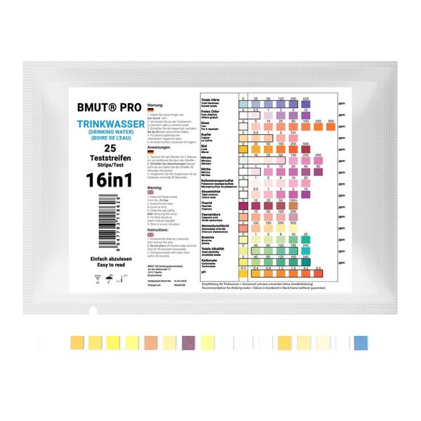 BMUT Trinkwassertest 16in1 25 St