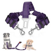 SlowTon Anschnallgurt Hund Auto - Lila, Verstellbarer Sicher 1 St