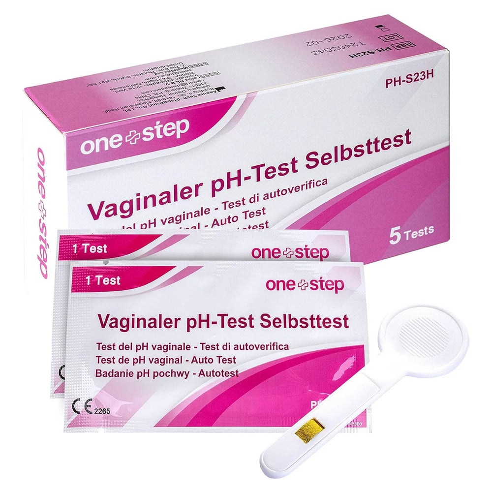 One+Step vaginaler ph-Test Gesundheitstest mit Referenzfarbkarte 5 St