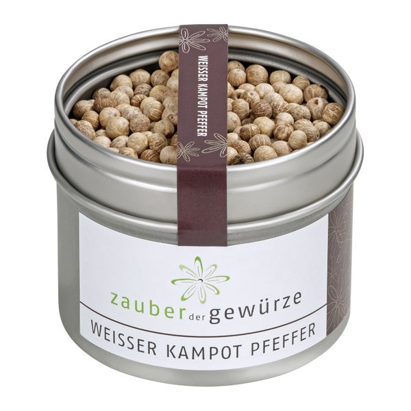 Zauber der Gewürze Weißer Kampot Pfeffer 80 g