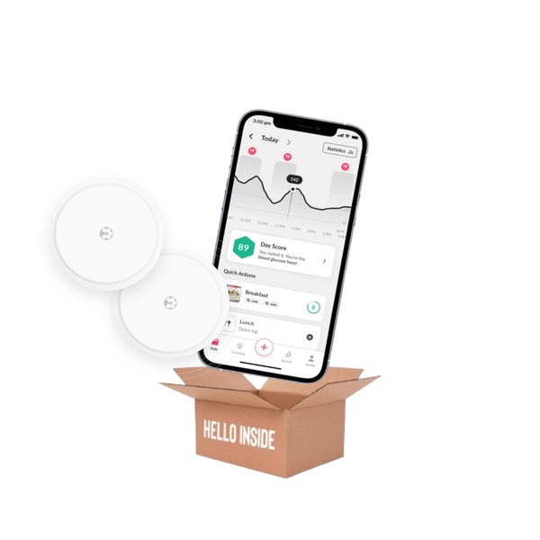 Hello Inside –  Abnehmen und Blutzucker senken (App+2 Sensoren)