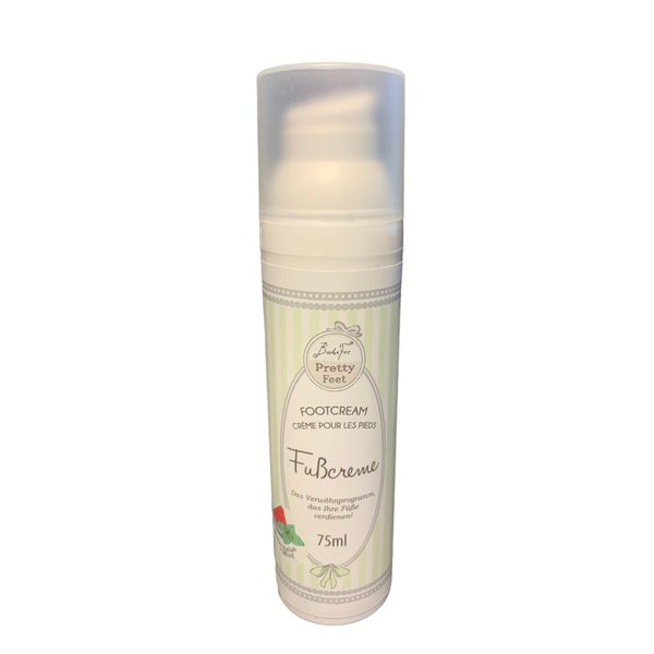 Badefee Fußcreme Minze-Melone für trockene und Sensible Haut 75 ml