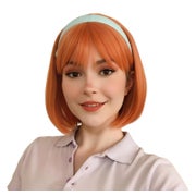 Perücke Bob Frauen Synthetik kurz orange Pony Orange-straigh 1 St