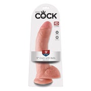King Cock - Naturdidlo mit Hoden 23cm