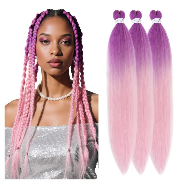 Haarverlängerungen EZ Box 66 CM (Pack of 3) Pfirsichviolett 1 St