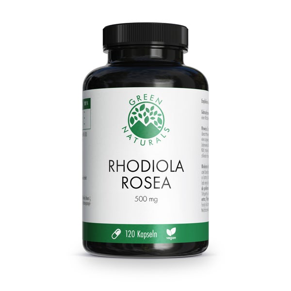 GREEN NATURALS Rhodiola Rosea 500 mg hochdosiert 120 St