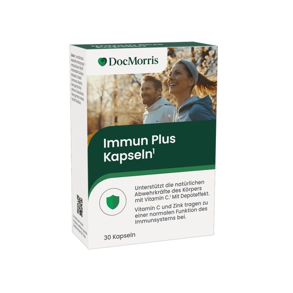 DocMorris Immun Plus Kapseln mit Depoteffekt, Vitamin C und Zink, 30 St