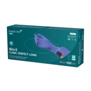 Medi-Inn PRO Nitril Clinic Perfect Long Einmalhandschuhe puderfrei, Gr. M 100 St