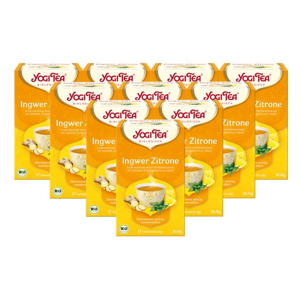 Yogi Tea - Ingwer Zitrone Bio Gewürztee | 10 x 30,6g 10x17 St