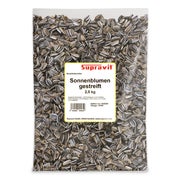 Supravit Sonnenblumenkerne I Vogelfutter I energiereiches Wildvogelfutter als Streufutter für das ganze Jahr 2,5 kg