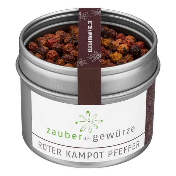 Zauber der Gewürze Roter Kampot Pfeffer 70 g