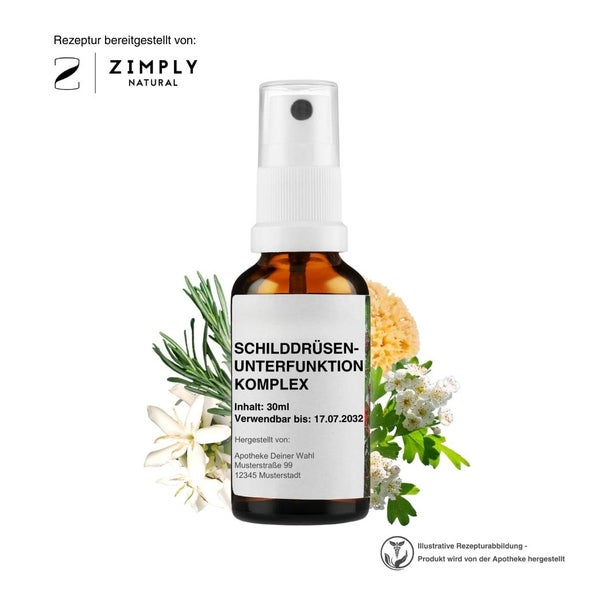 Zimply Natural SCHILDDRÜSENUNTERFUNKTION KOMPLEX - Pflanzbasierte Rezeptur 30 ml
