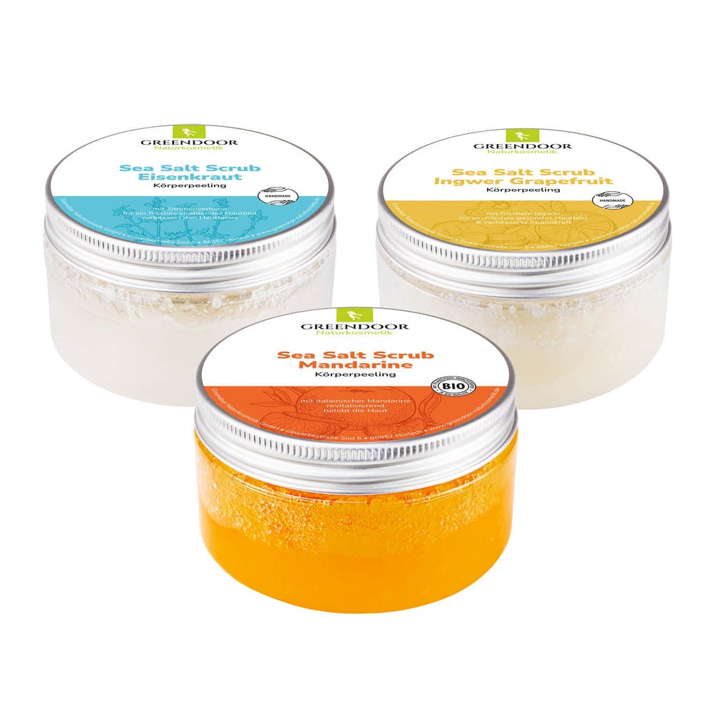 GREENDOOR Körperpeeling Sea Salt Scrub Set FRESH 840 g