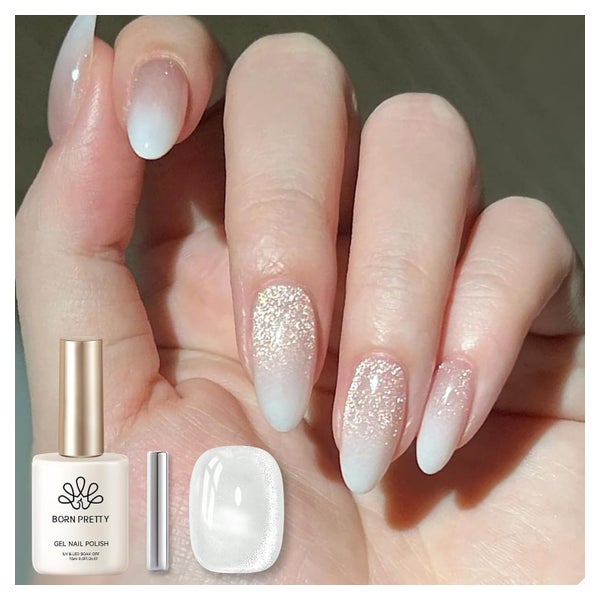 Nagellack Gel Magnetic UV Eye Cat Maniküre Milchig Weißer Gl 1 St