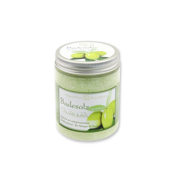 Badesalz Badezusatz Olivenöl mit Bio Schafmilch 300 g