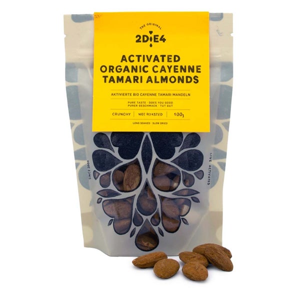 2DiE4 Live Foods: Aktivierte Bio Cayenne Tamari Mandeln 100 g