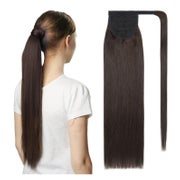 Pferdeschwanz Haarteil Echthaar 50 cm 95 g 50 cm #2 Dunkelbr 1 St