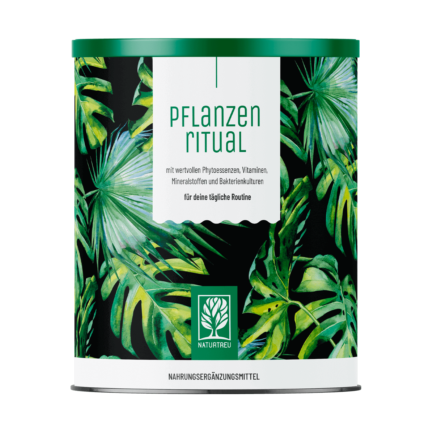 Produktabbildung: Superfood Pulver mit Weizen- & Gerstengras, Maca, Spirulina, Spinat & Lucuma - PFLANZENRITUAL - 300 g veganes Getränkepulver für 30 Portionen - NATURTREU® 300 g