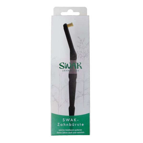 SWAK Miswak Zahnbürste – SCHWARZ, Naturzahnbürste 1 St