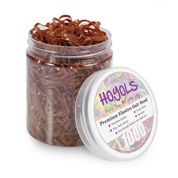 Hoyols Elastische Mini-Gummibänder Pferdeschwanz Zopfhalter 1 St
