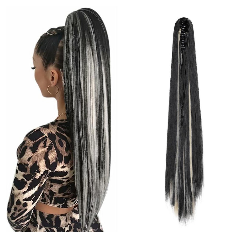 Pferdeschwanz Haarteil Zopf Extension 55 cm 130g Schwarz Ble 1 St