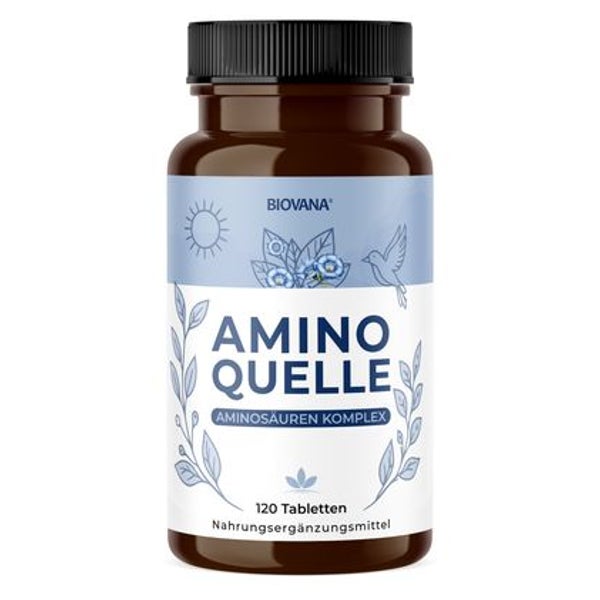 Biovana | Aminoquelle Aminosäure Komplex | Hochdosiert 120 St