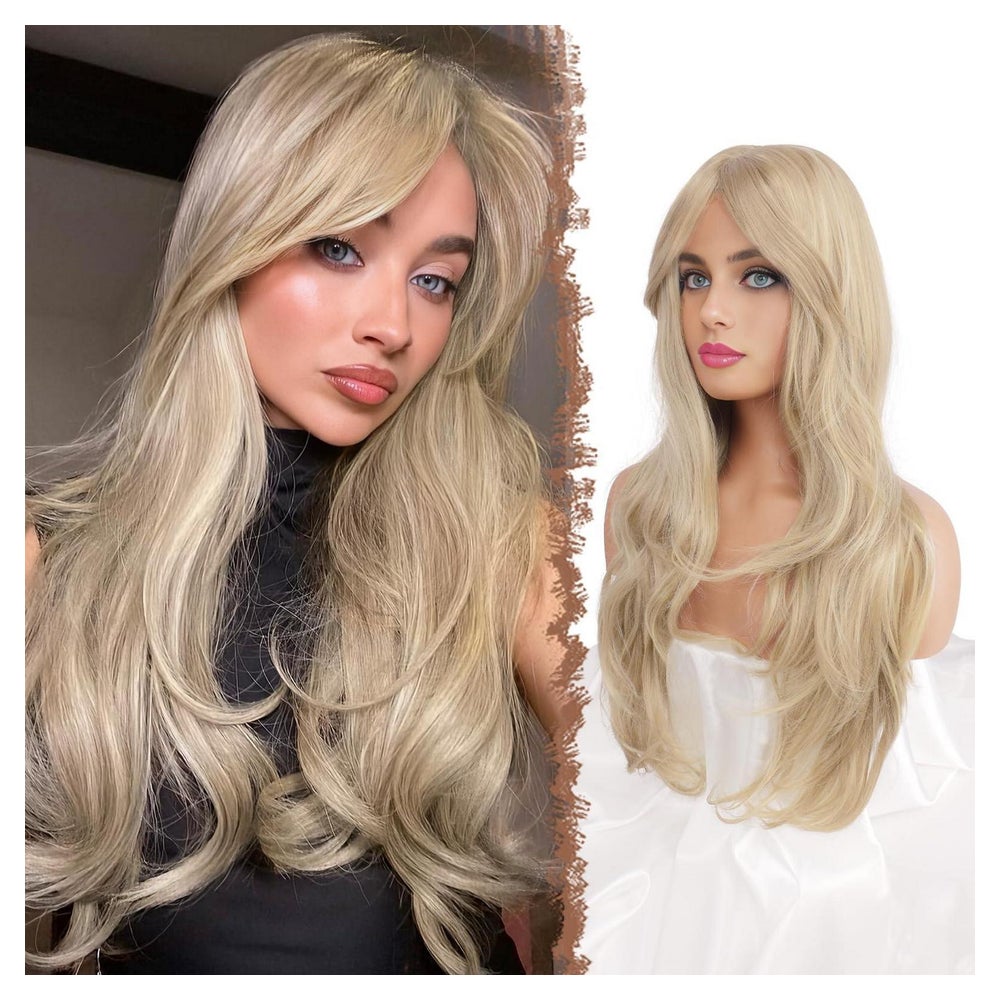 Perücke Damen Dreckige Blonde - Curtain Bangs 65 cm - Curtai 1 St