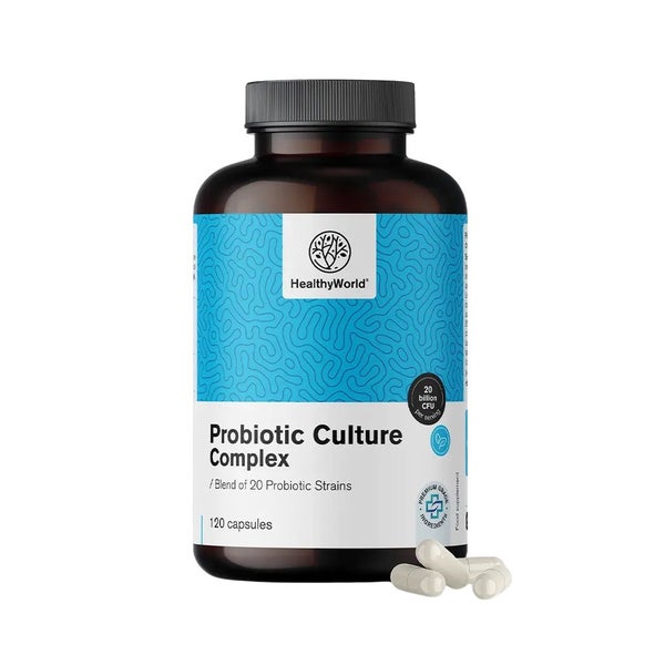 HealthyWorld Probiotic Culture - Komplex mikrobiologischer Kulturen 120 St