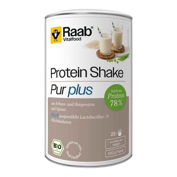 Bio Protein Shake Pur Plus Pulver 500 g