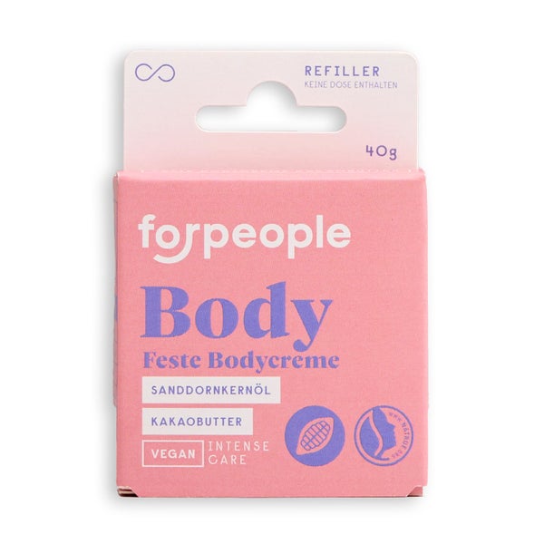 forpeople – Refill Feste Körperbutter, nachhaltige Nachfülloption 40 g