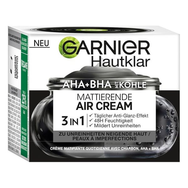 Garnier Gesichtscreme SkinActive AHA+BHA mit Kohle 3in1 50 ml