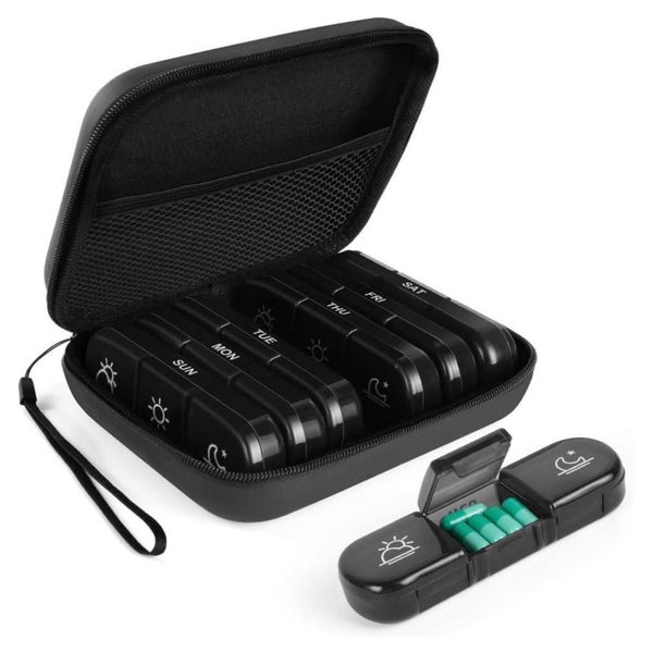 ACWOO Tablettenbox 7 Tage 3 Fächer BPA Frei Handlich Feuchti 1 St