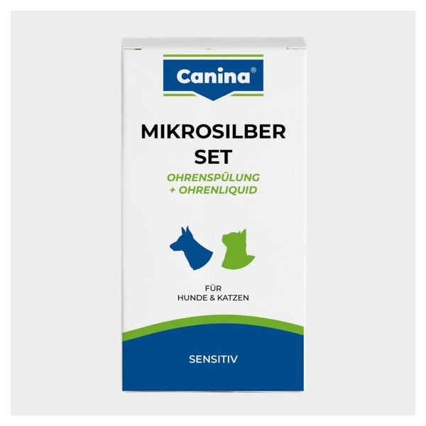 Canina Mikrosilber Ohrenspülung & Liquid Set 0,15 l