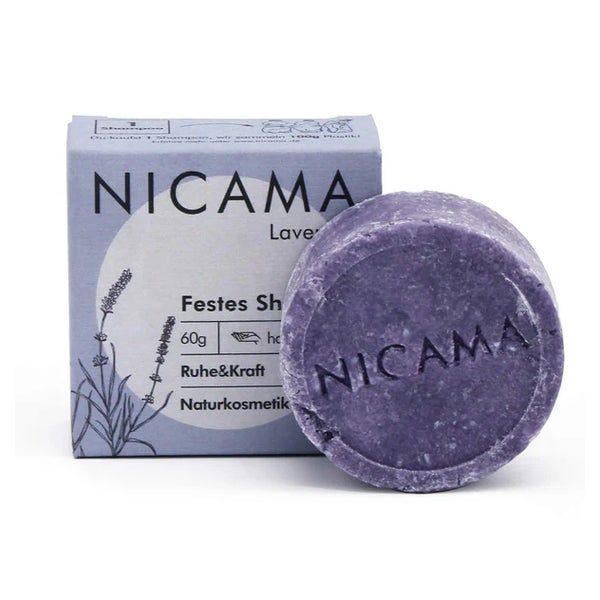 NICAMA Festes Shampoo Lavendel 50 g