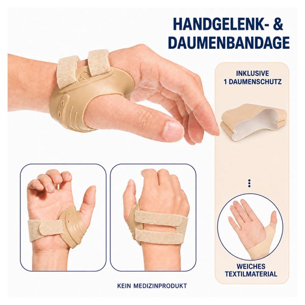 COOL-i CMC-Daumenstütze Beige rechts, Größe M 1 St