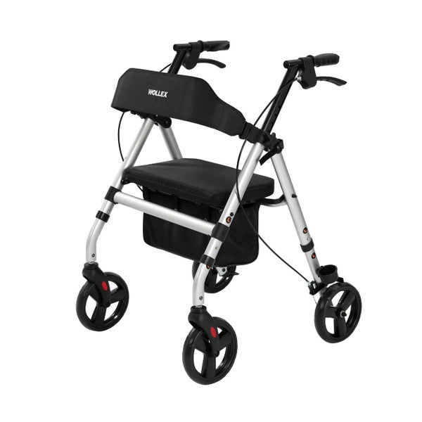 maxErgo Rollator Silber mit Einkaufstasche (Medizinprodukt) 1 St