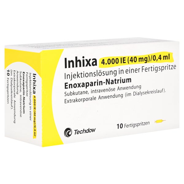 Inhixa 4.000 I.e. 40 Mg/0,4 Ml Inj.-lsg.i.e.f.-sp. 10 St