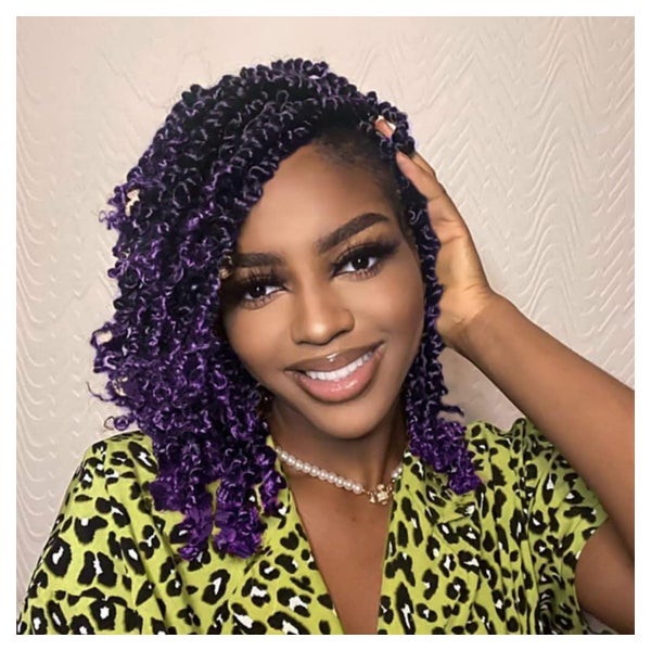 Passion Twist Braids Crochet 25.4cm-10 Zoll (8er pack) 1B Pu 1 St