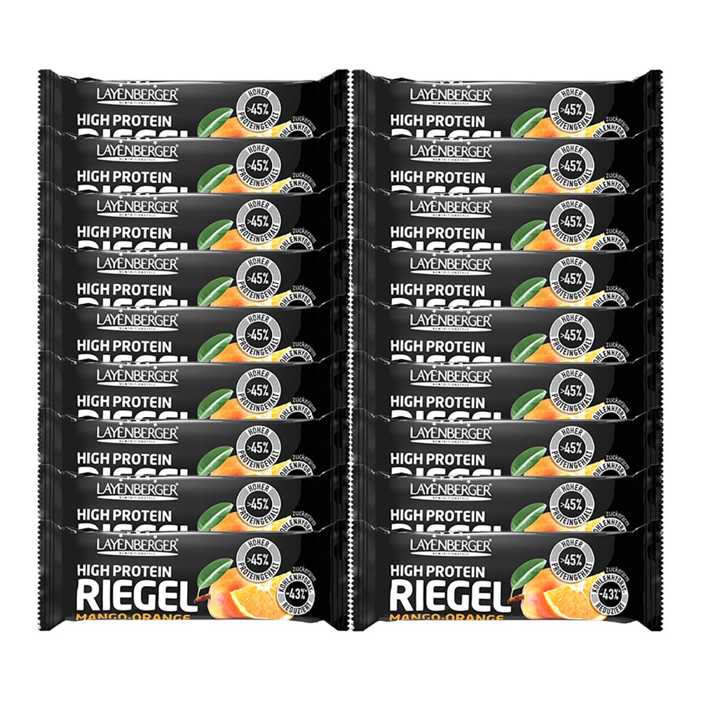 Layenberger® High Protein Riegel Mango Orange Vorratspack 18X35 g