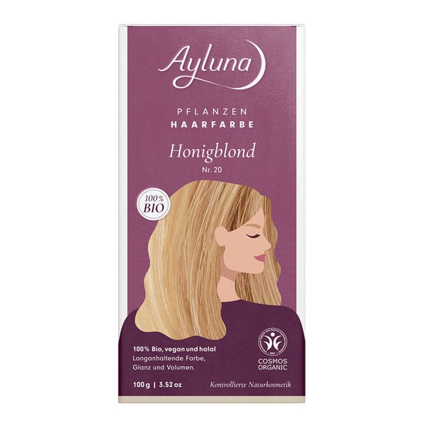 Ayluna Pflanzenhaarfarbe Honigblond Nr. 20 Bio 100 g