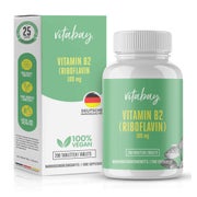 Produktabbildung: Vitamin B2 Riboflavin 100 Mg Vegan Hochdosiert 200 St