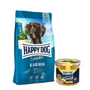 Happy Dog Sensible Karibik + Happy Dog Snack Drink Hähnchen 11 kg
