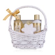 Accentra Winter Magic Wellness Set für Frauen mit Duschgel, Bodylotion und Badezubehör 375 ml