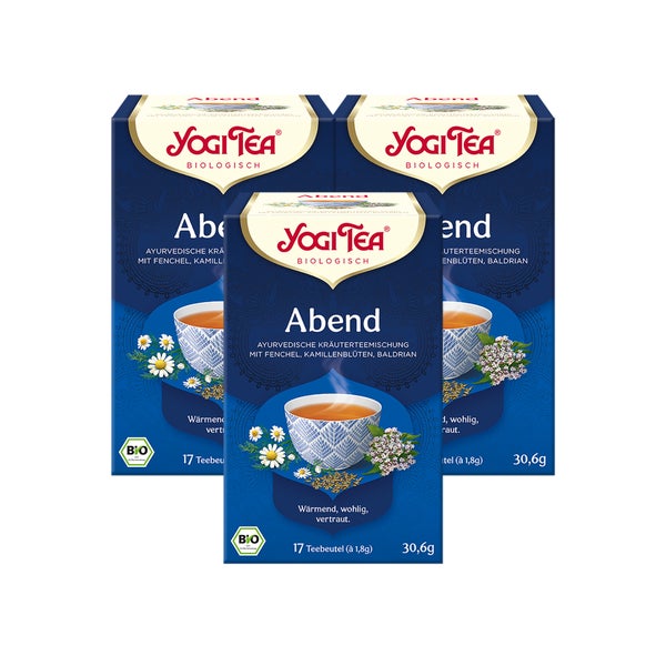 Yogi Tea - Abend Bio Kräutertee | 3 x 30,6g 3x17 St
