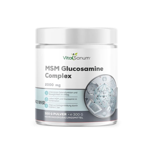 VitaSanum® MSM Glucosamine Complex – 2000 mg Tagesportion – 300 g 300 g