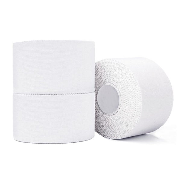 BILGETA 3 Rollen Sporttape 3,8cmx10m Weiß - Hypoallergenes Tape für Sport &