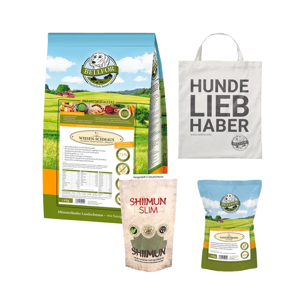 Bellfor Diät-Futterset mit kaltgepresstem Trockenfutter für große Hunderassen 4,220g
