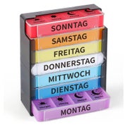 Pillendose Tablettenbox 7 Tage 4 Fächer Organizer BPA-frei 1 St