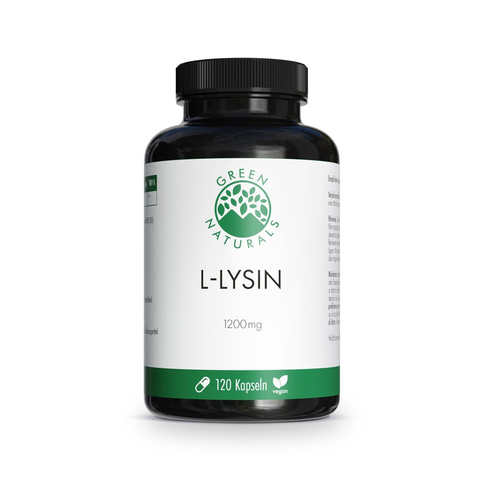 GREEN NATURALS L-Lysin 1200 mg hochdosiert vegan 120 St