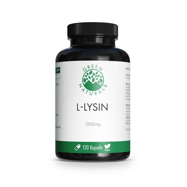 GREEN NATURALS L-Lysin 1200 mg hochdosiert vegan 120 St